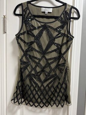 Mark and James by Badgley Mischka beaded tank top